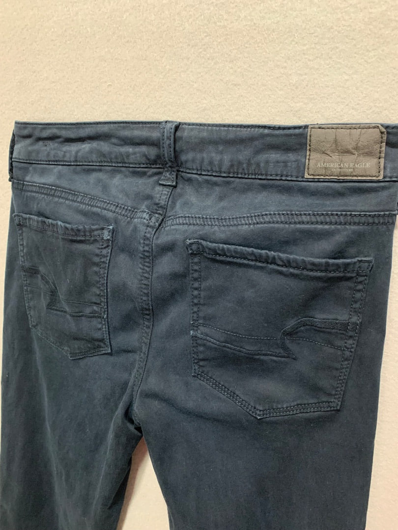 Size 4 American Eagle Womens Navy Blue Jegging Super Stretch X