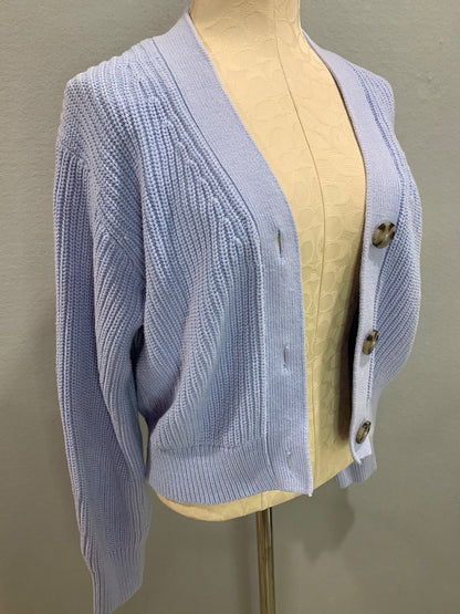 Size XS H&M Womens Lilac Cardigan Sweater Thick Knit