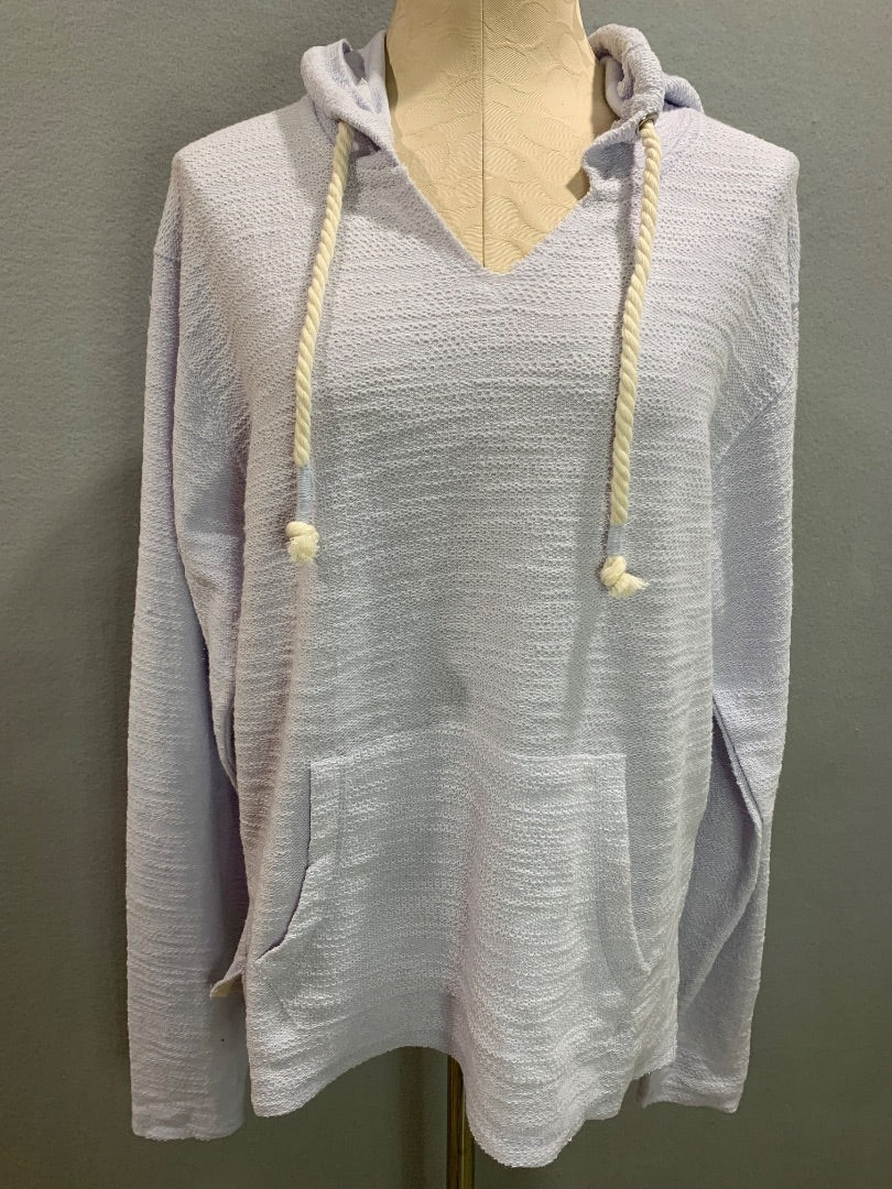 Large Day Break Womens Baha Style Hoodie Pale Lilac Sweatshirt