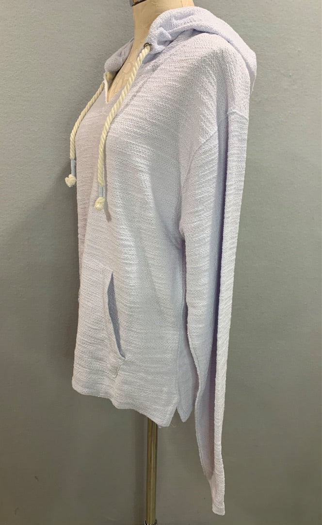Large Day Break Womens Baha Style Hoodie Pale Lilac Sweatshirt