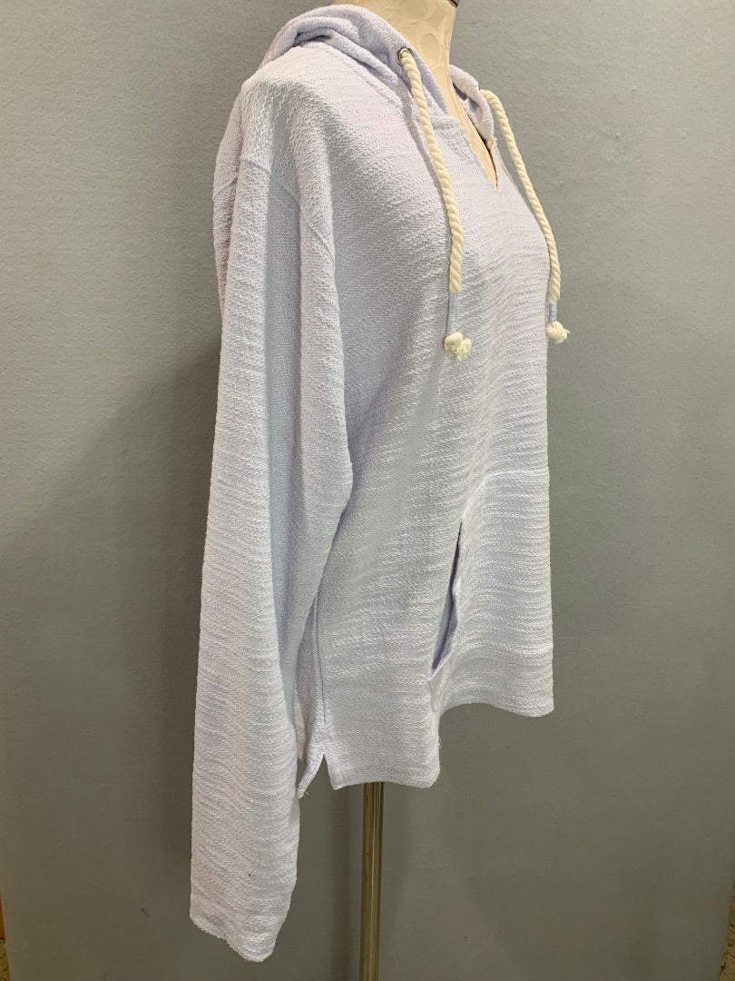 Large Day Break Womens Baha Style Hoodie Pale Lilac Sweatshirt