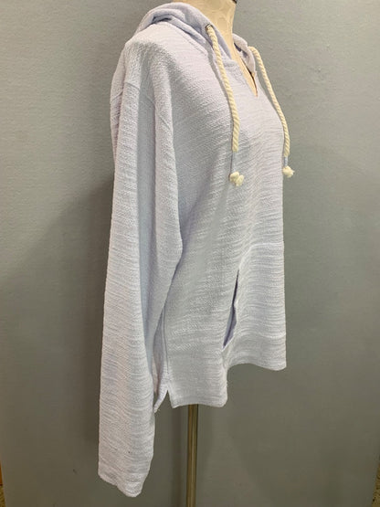 Large Day Break Womens Baha Style Hoodie Pale Lilac Sweatshirt