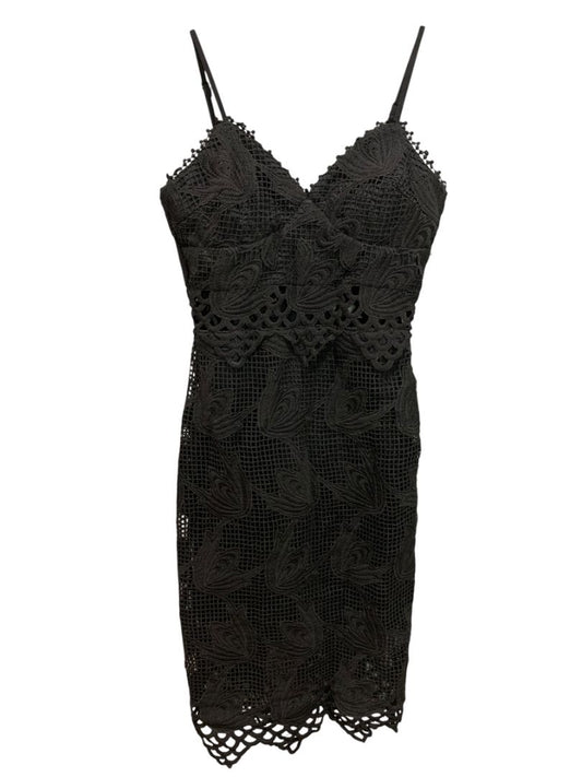 Small Aqua Urban Outfitters Black Lace V-Neck New Dress