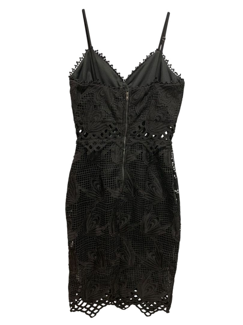 Small Aqua Urban Outfitters Black Lace V-Neck New Dress