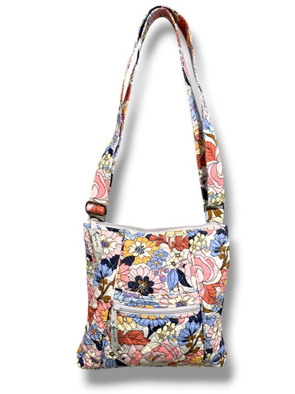 Vera Bradley Hipster Crossbody Bag Aloha Blooms Quilted Cotton