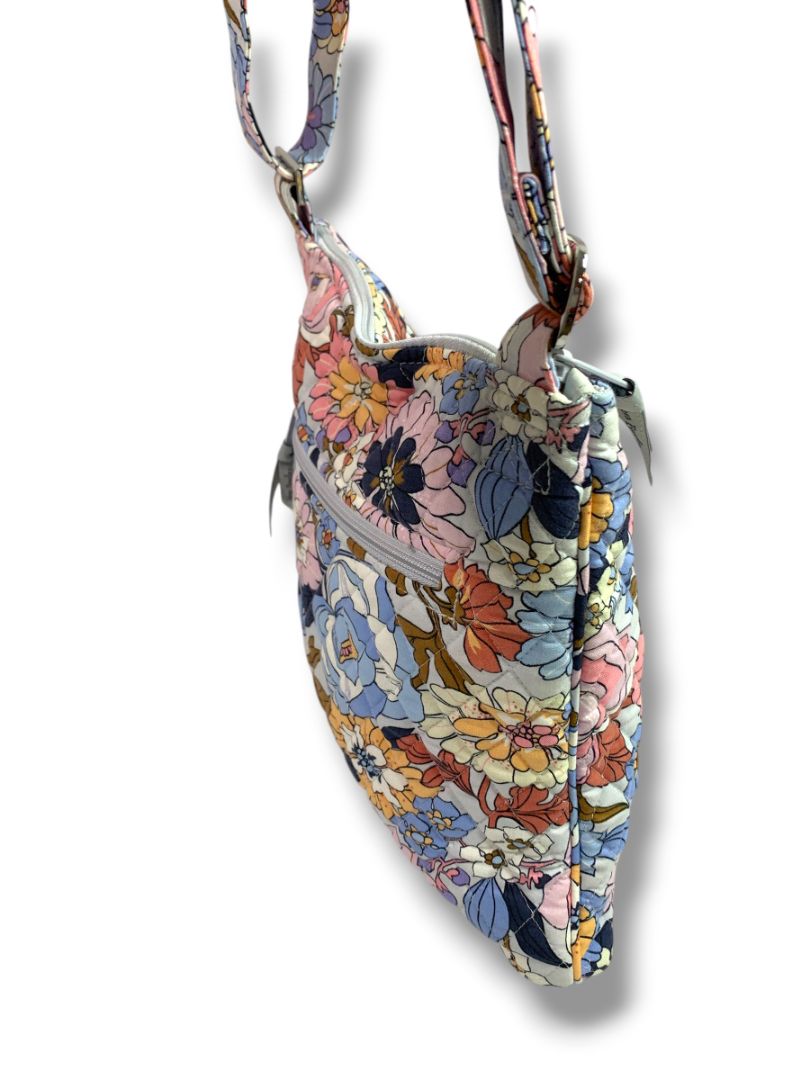 Vera Bradley Hipster Crossbody Bag Aloha Blooms Quilted Cotton