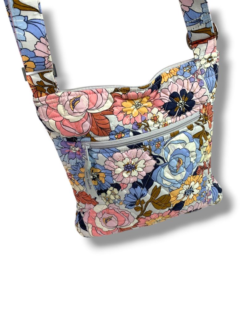 Vera Bradley Hipster Crossbody Bag Aloha Blooms Quilted Cotton