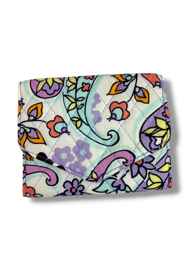 Vera Bradley RFID Mini Tri-Fold Wallet Maddalena Paisley Soft