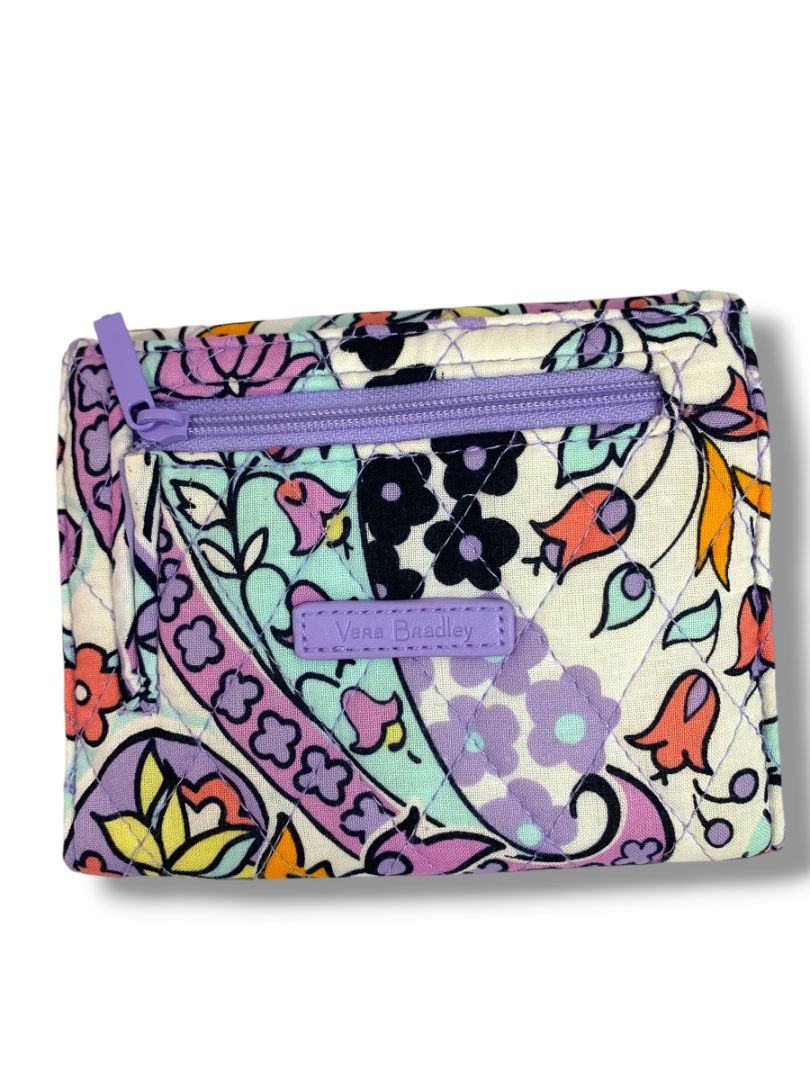 Vera Bradley RFID Mini Tri-Fold Wallet Maddalena Paisley Soft