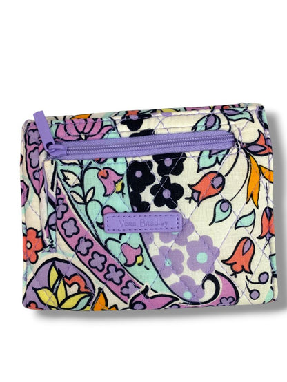 Vera Bradley RFID Mini Tri-Fold Wallet Maddalena Paisley Soft