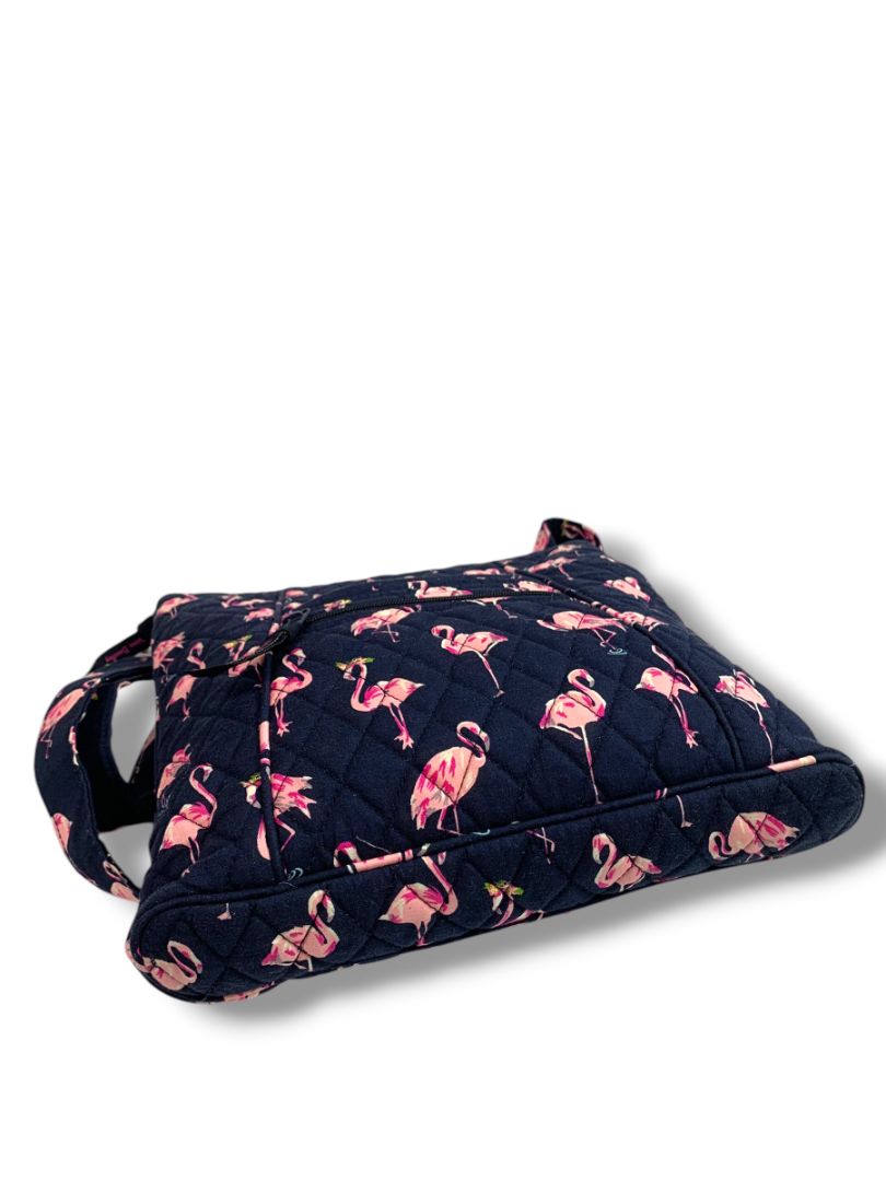 Vera Bradley Hipster Crossbody Bag Flamingo Fiesta Quilted Cotton