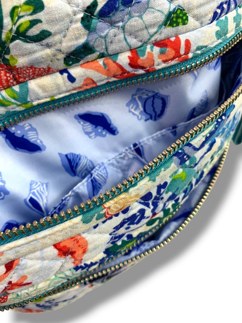 Vera Bradley Triple Zip Hipster Crossbody Bag in Shore Thing Ocean Pattern