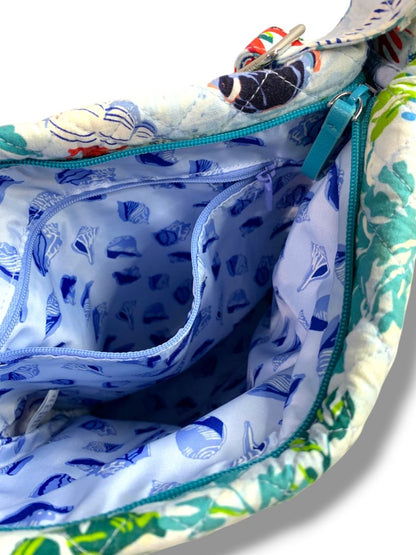 Vera Bradley Triple Zip Hipster Crossbody Bag in Shore Thing Ocean Pattern