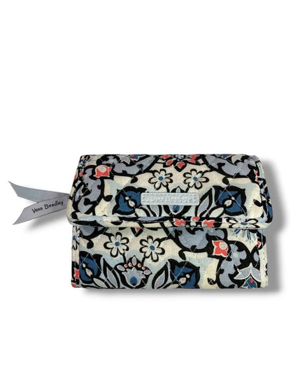 Vera Bradley Bi-Fold Snap RFID Wallet Lisbon Pattern Change Zip Pocket