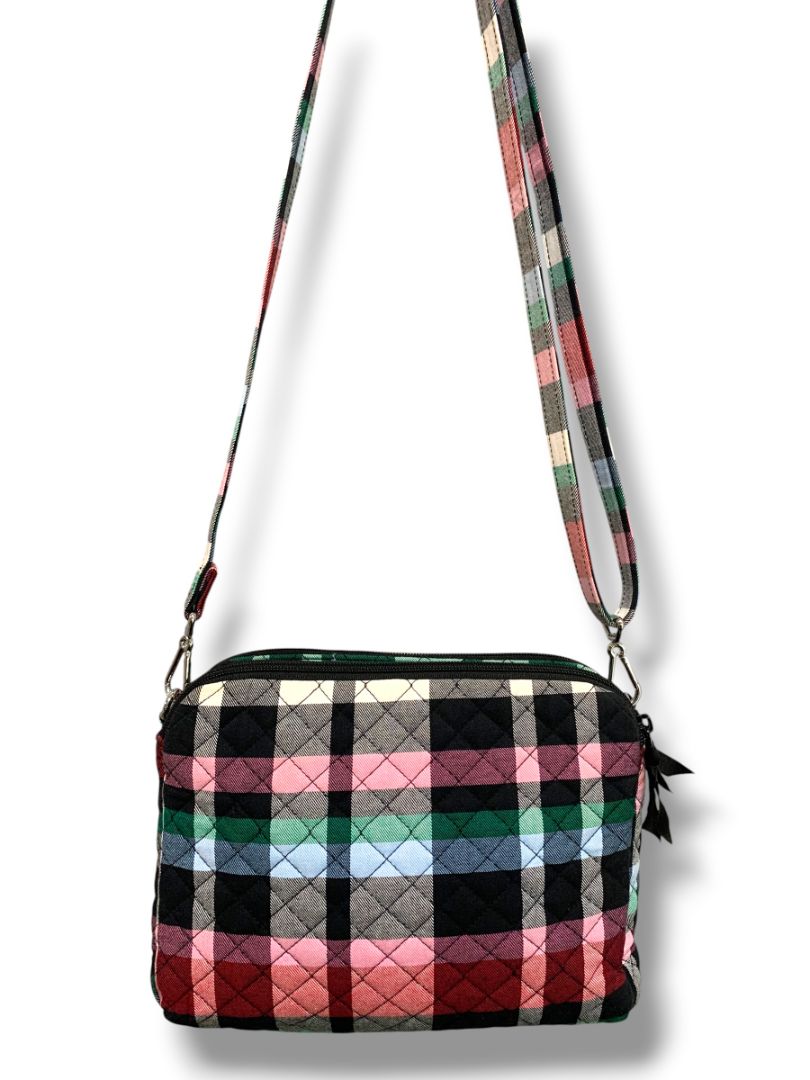 Vera Bradley Retro Metro RFID Crossbody Bag in Perfectly Plaid