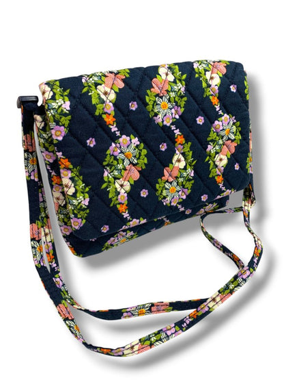 Vera Bradley Small Flap Hipster Bag in Paisley Rain Quilted Cotton Crossbody