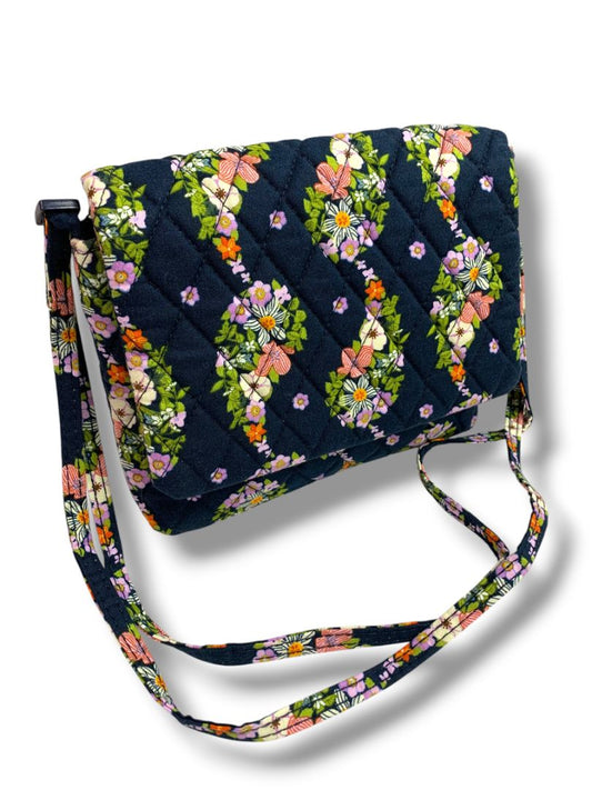 Vera Bradley Small Flap Hipster Bag in Paisley Rain Quilted Cotton Crossbody