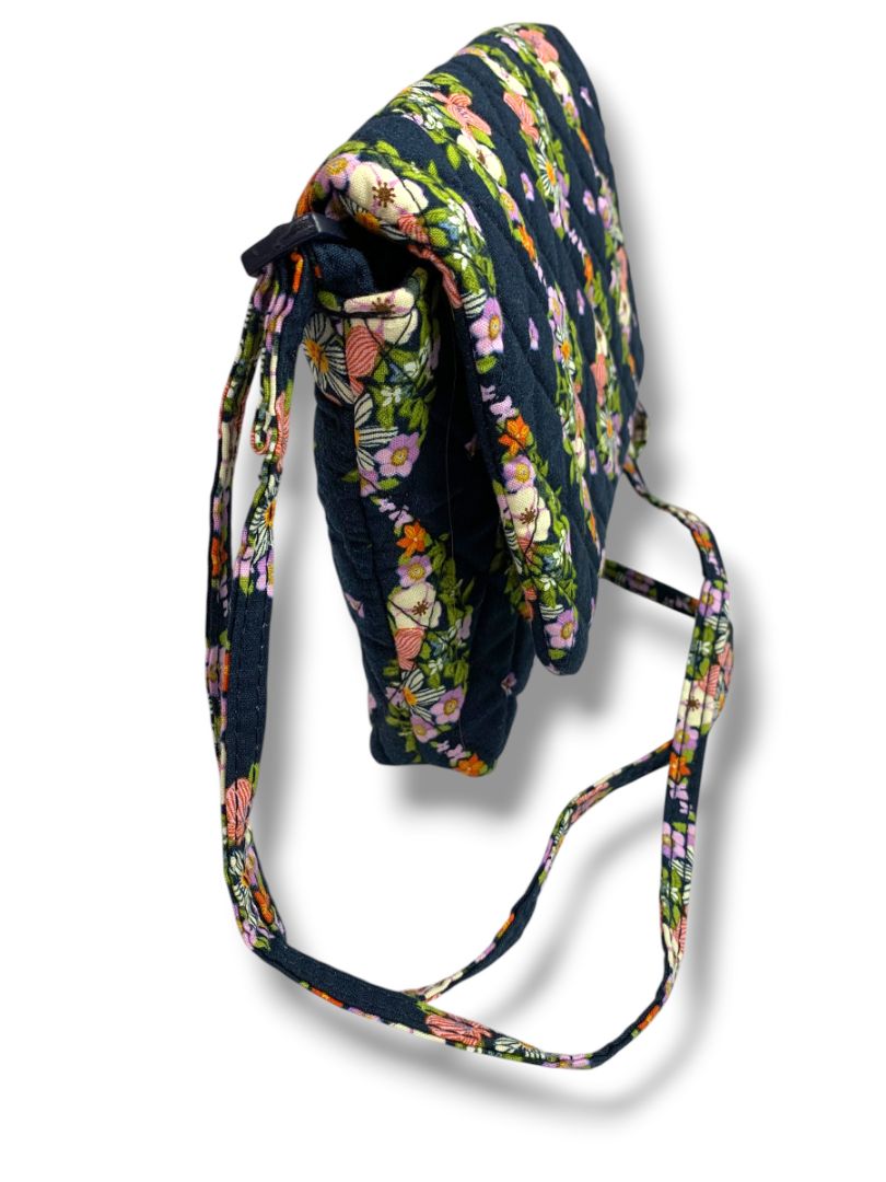 Vera Bradley Small Flap Hipster Bag in Paisley Rain Quilted Cotton Crossbody