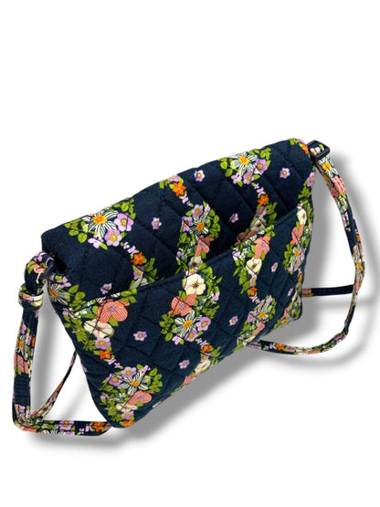 Vera Bradley Small Flap Hipster Bag in Paisley Rain Quilted Cotton Crossbody