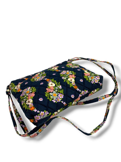 Vera Bradley Small Flap Hipster Bag in Paisley Rain Quilted Cotton Crossbody