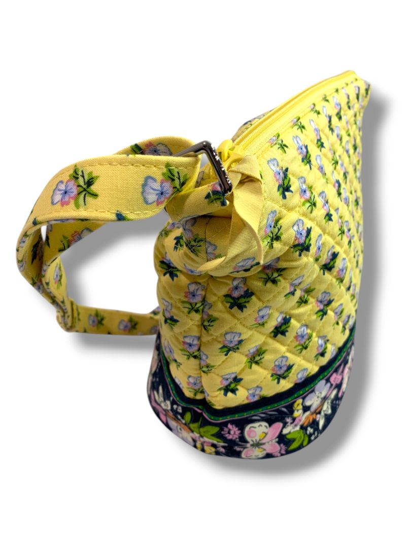 Vera Bradley Bucket Crossbody Bag Kinda Katherine Butter Yellow Floral