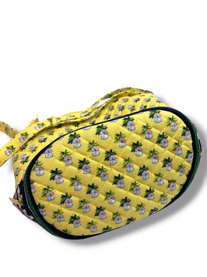 Vera Bradley Bucket Crossbody Bag Kinda Katherine Butter Yellow Floral