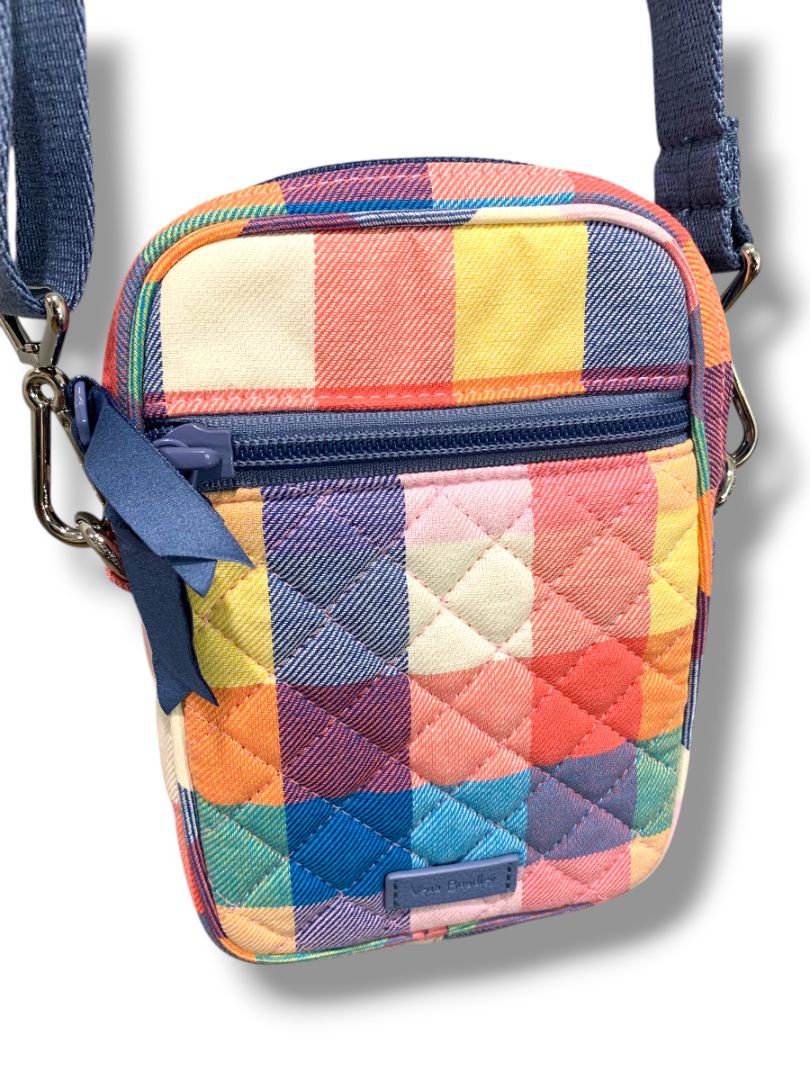 Vera Bradley Small Convertible Crossbody in Tropics Plaid RFID Bag