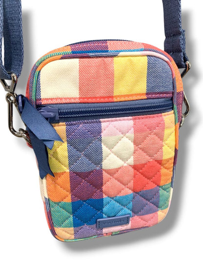 Vera Bradley Small Convertible Crossbody in Tropics Plaid RFID Bag