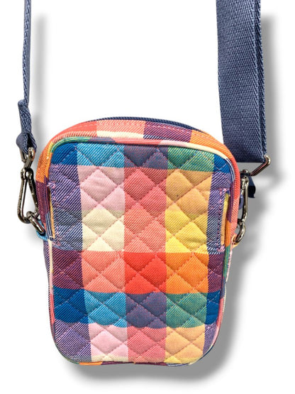 Vera Bradley Small Convertible Crossbody in Tropics Plaid RFID Bag