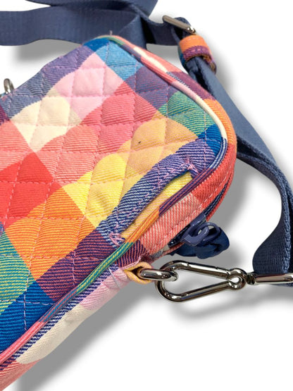 Vera Bradley Small Convertible Crossbody in Tropics Plaid RFID Bag