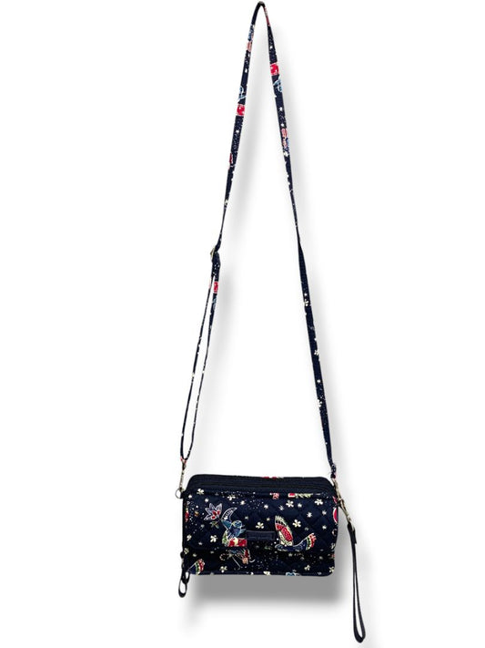 Vera Bradley All in One Crossbody Bag Holiday Owls RFID