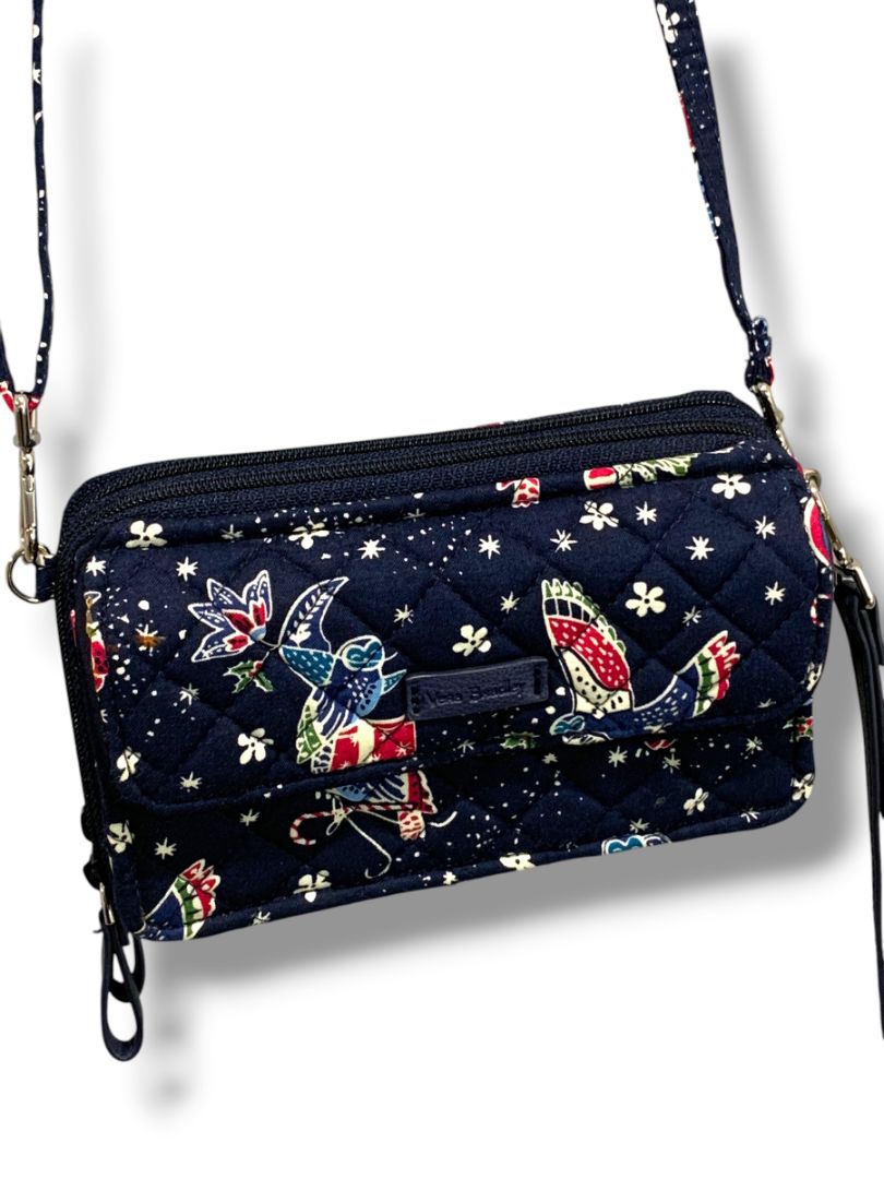 Vera Bradley All in One Crossbody Bag Holiday Owls RFID
