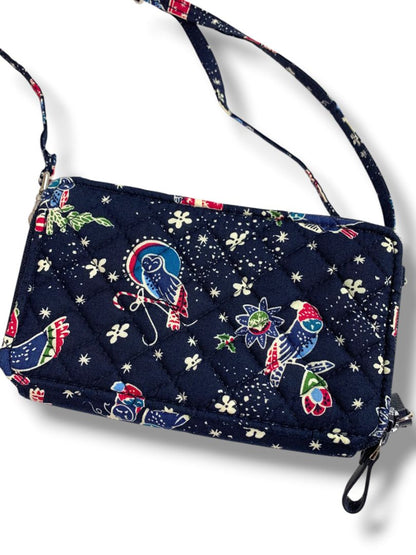 Vera Bradley All in One Crossbody Bag Holiday Owls RFID