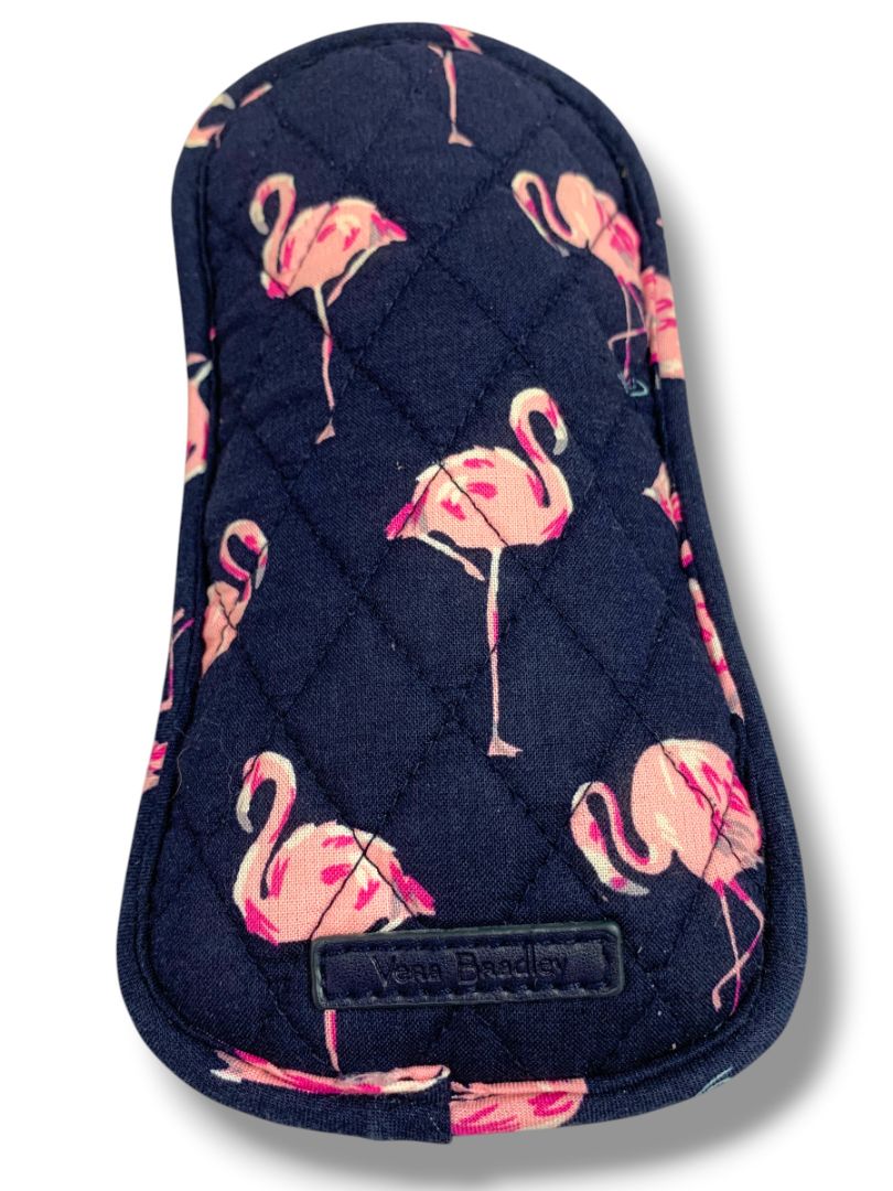 Vera Bradley Flamingo Fiesta Soft Eyeglasses Holder 2 Slip Pockets