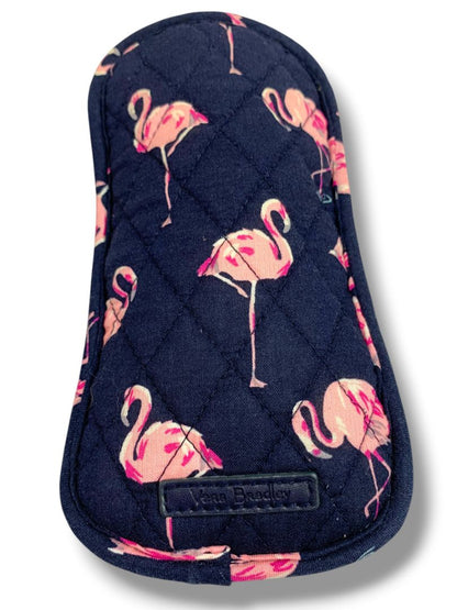 Vera Bradley Flamingo Fiesta Soft Eyeglasses Holder 2 Slip Pockets