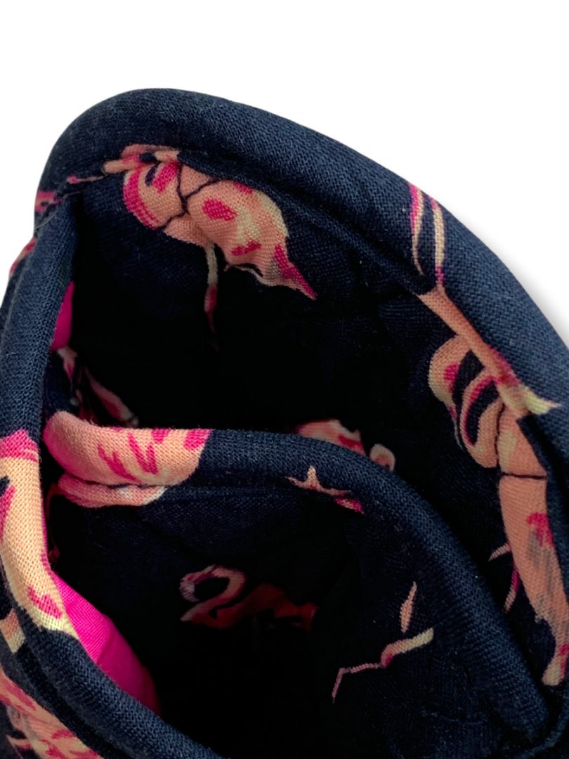 Vera Bradley Flamingo Fiesta Soft Eyeglasses Holder 2 Slip Pockets