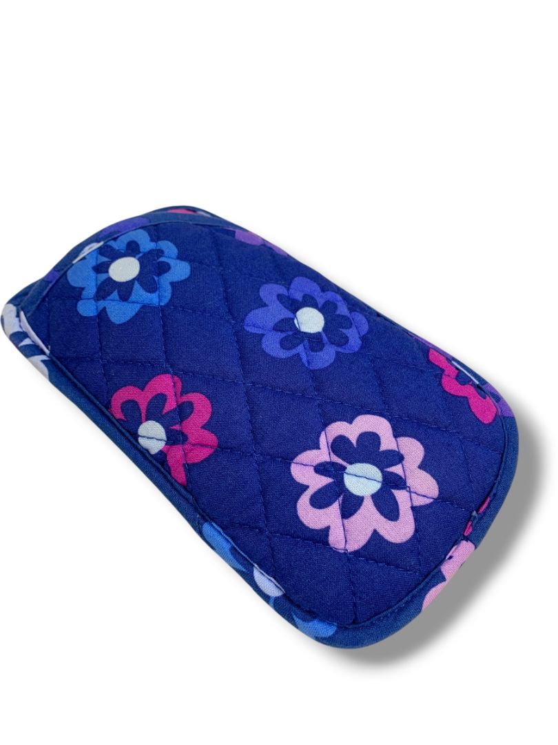 Vera Bradley Ellie Flowers Soft Eyeglasses Holder 2 Slip Pockets