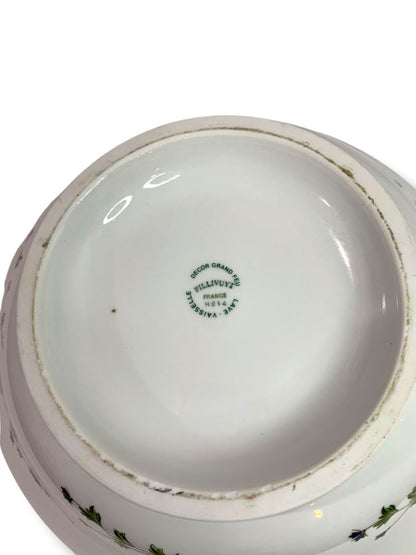 Barbeau by Pillivuyt Centerpiece Serving Bowl Blue Cornflower French Pottery 13"