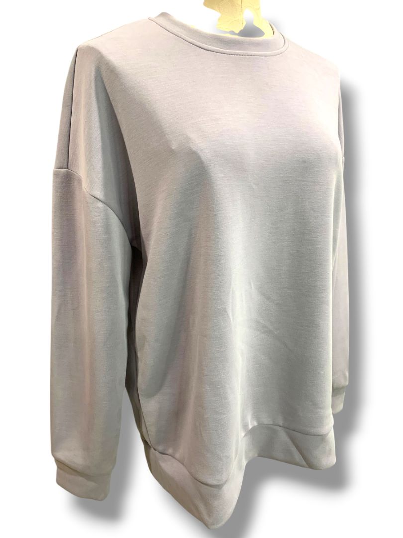 Medium Lazypants Womens Luxe Lavender Pullover Sweatshirt Soft