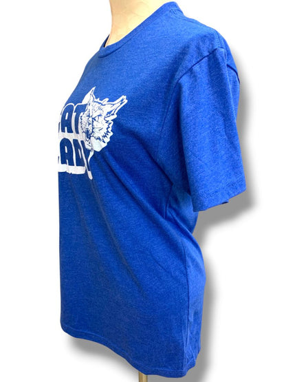 Small KY for KY Womens Tshirt Cat Lady Blue Short Sleeve