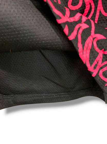 Medium Kill Crew Muay Thai Flame Shorts Black Pink Missing Drawstring Unisex Adult