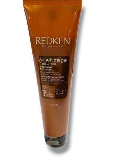 Redken All Soft Mega Hydramelt 5.1 oz-all day Nourishment for Severely Dry Hair