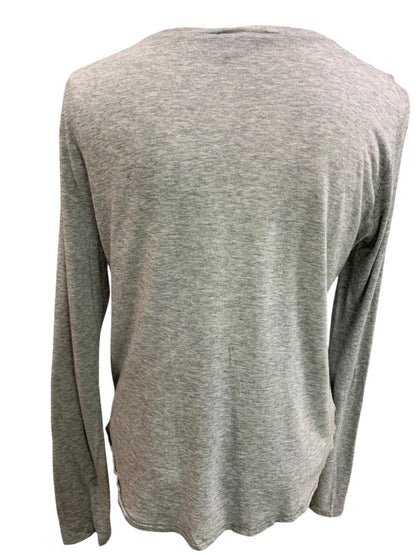 Small Vince Womens Gray Lightweight Long Sleeve Shirt Soft