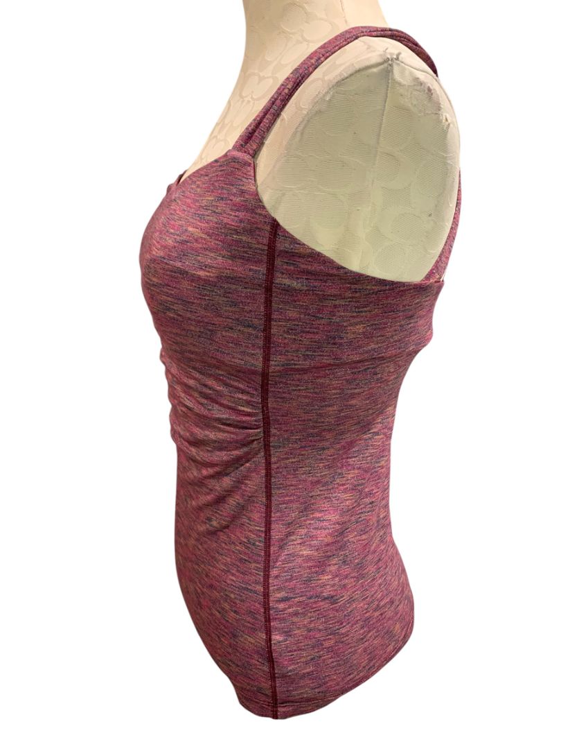 Small prAna Womens Twila Top Activewear Tank Purple Space Dye