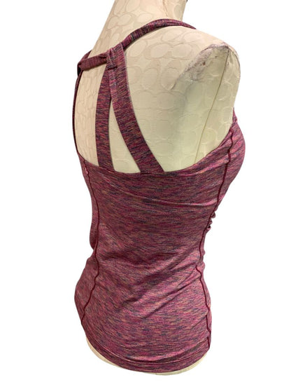 Small prAna Womens Twila Top Activewear Tank Purple Space Dye
