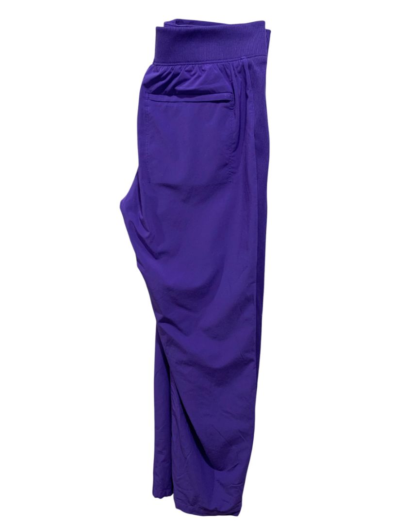 Size 4P Athleta Petite Womens Purple Brooklyn Lined Athletic Pants Pockets