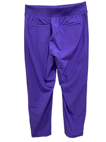 Size 4P Athleta Petite Womens Purple Brooklyn Lined Athletic Pants Pockets