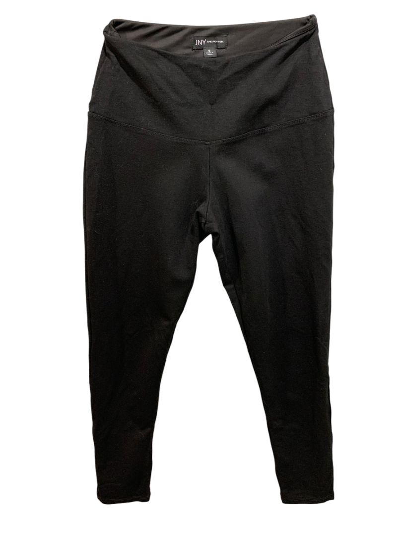 Small Jones New York Womens Black Ponte Knit Leggings 25" Inseam