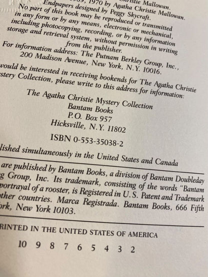 Agatha Christie Mystery Collection Bantam Leatherette Murder in Retrospect 1980s