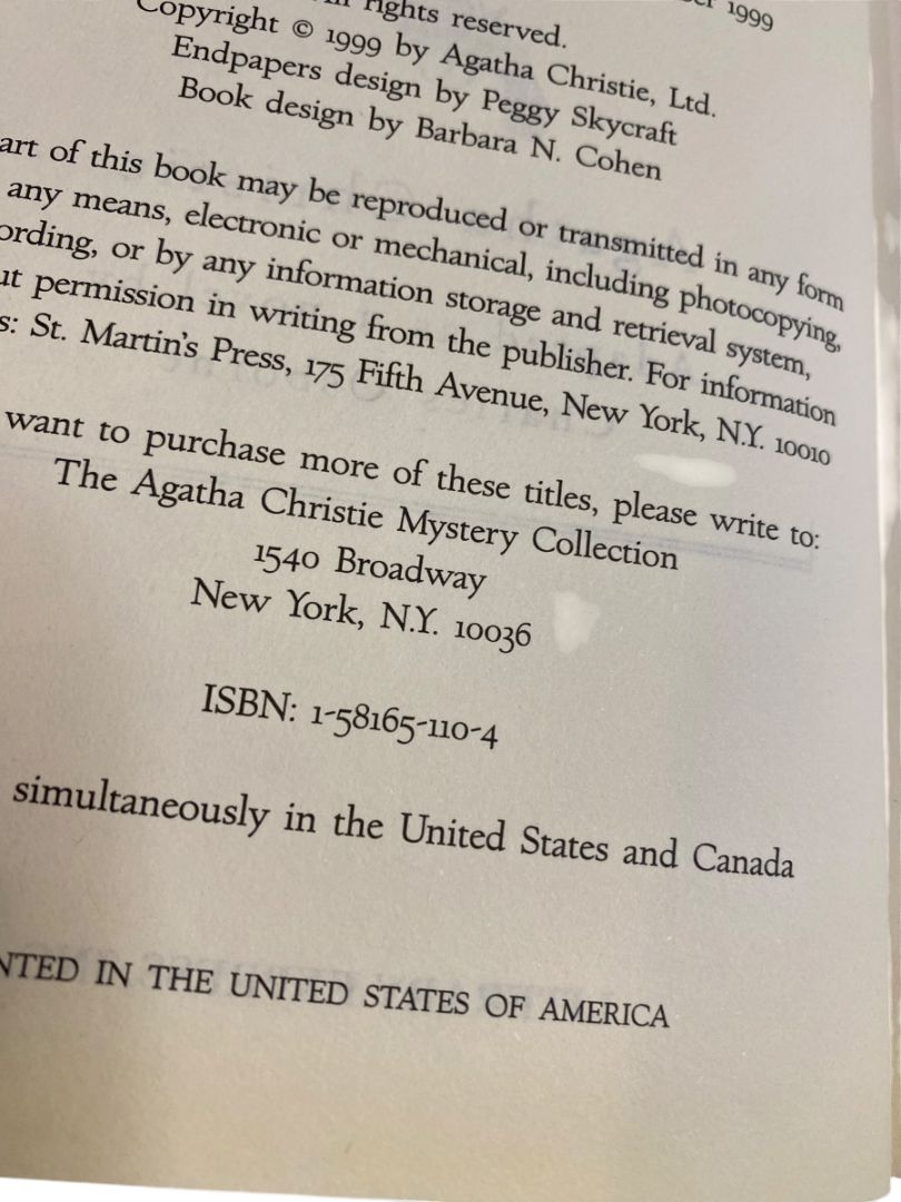 Agatha Christie Mystery Collection Bantam Leatherette The Unexpected Guest 1980s